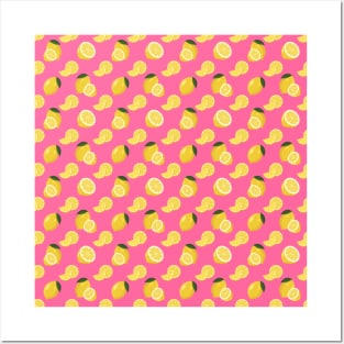 Lemons (Pink) Posters and Art